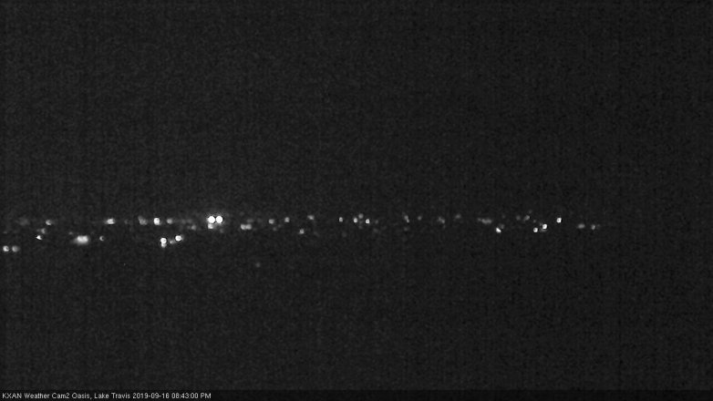 Lake Travis webcam, September 16, 2019 7:45 PM CT