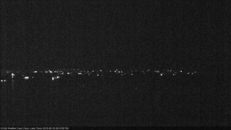 Lake Travis webcam, September 16, 2019 8:20 PM CT