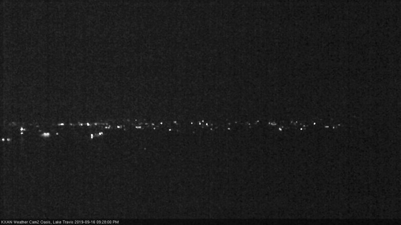 Lake Travis webcam, September 16, 2019 8:30 PM CT