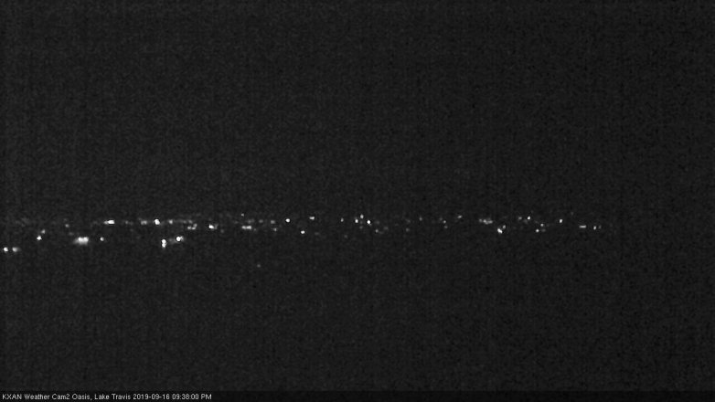 Lake Travis webcam, September 16, 2019 8:40 PM CT