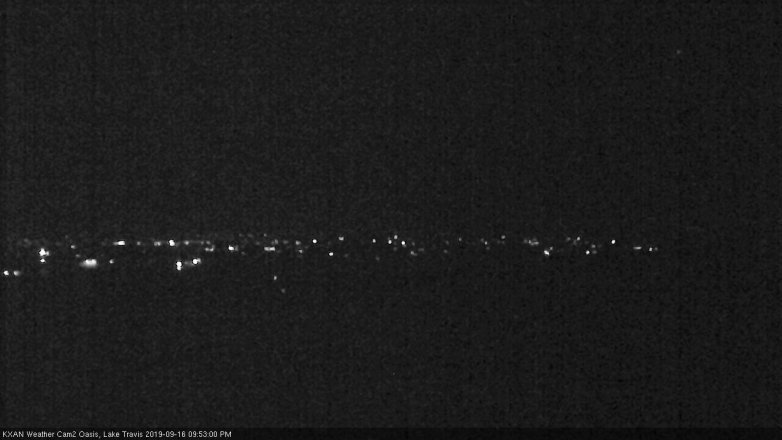 Lake Travis webcam, September 16, 2019 8:55 PM CT