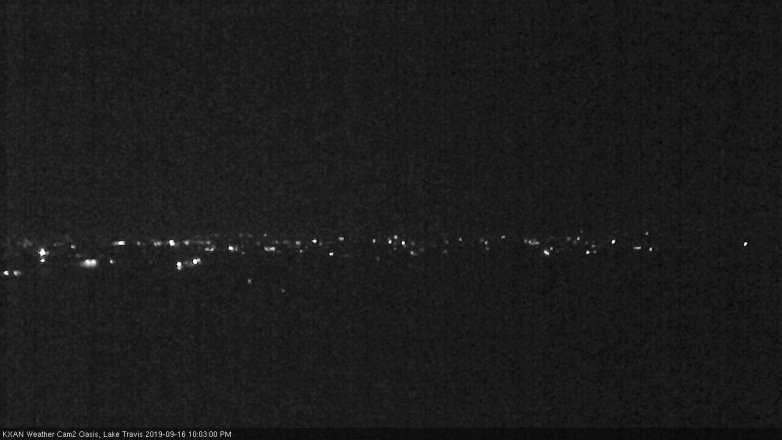 Lake Travis webcam, September 16, 2019 9:05 PM CT