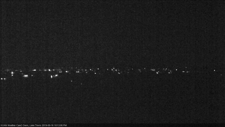 Lake Travis webcam, September 16, 2019 9:15 PM CT