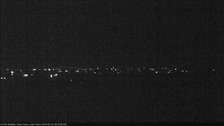 Lake Travis webcam, September 16, 2019 9:20 PM CT