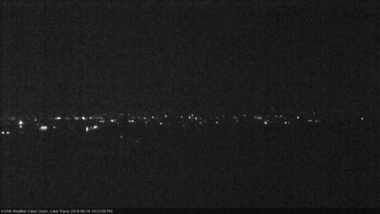 Lake Travis webcam, September 16, 2019 9:25 PM CT