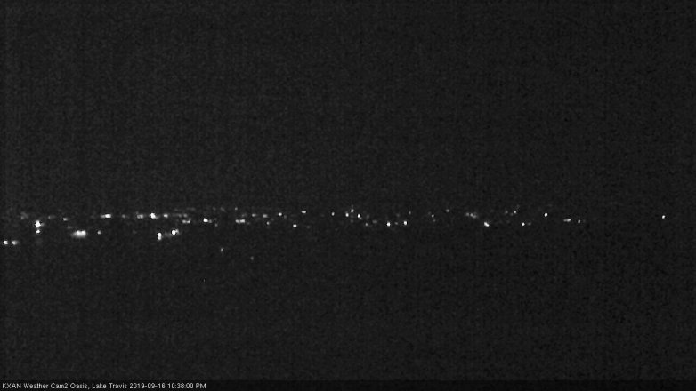Lake Travis webcam, September 16, 2019 9:40 PM CT