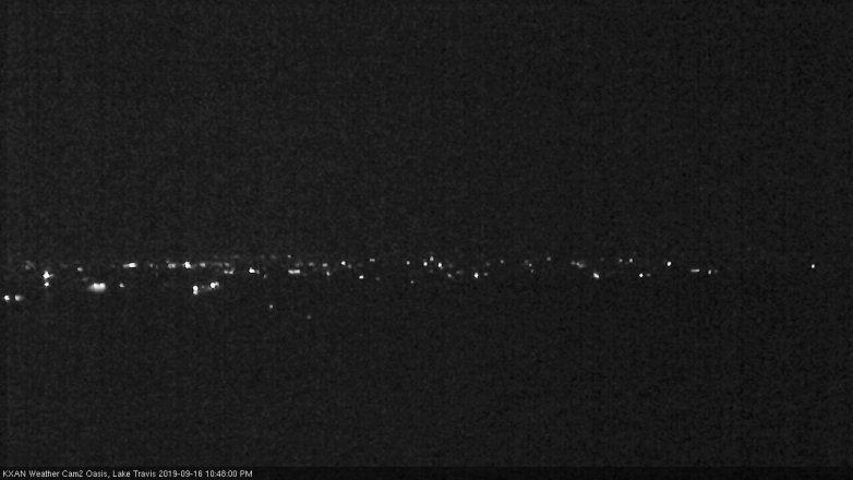 Lake Travis webcam, September 16, 2019 9:50 PM CT