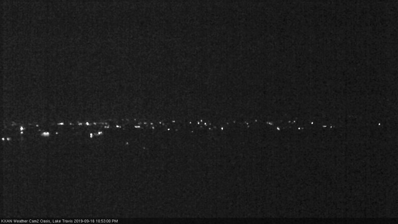 Lake Travis webcam, September 16, 2019 9:55 PM CT