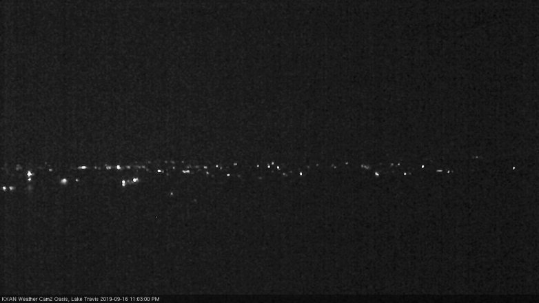 Lake Travis webcam, September 16, 2019 10:05 PM CT