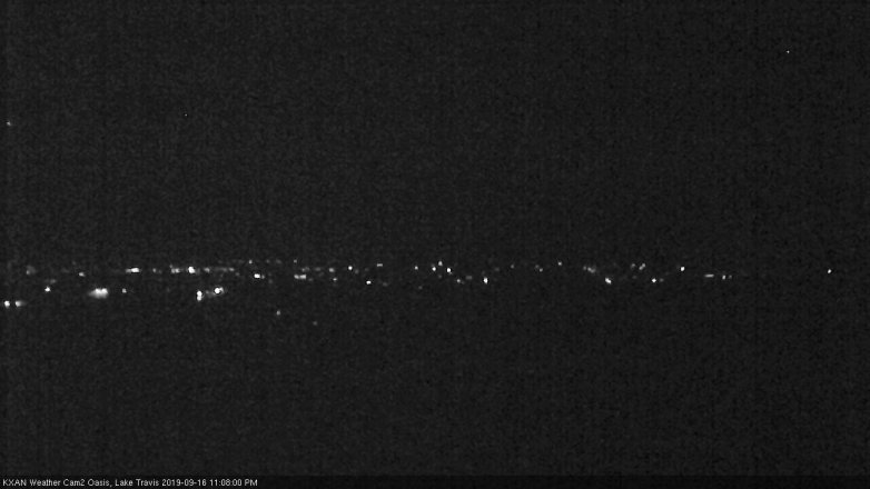 Lake Travis webcam, September 16, 2019 10:10 PM CT