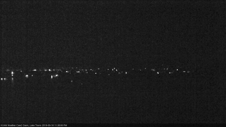 Lake Travis webcam, September 16, 2019 10:40 PM CT