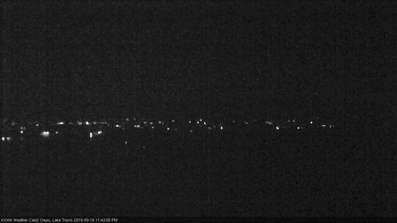 Lake Travis webcam, September 16, 2019 10:45 PM CT