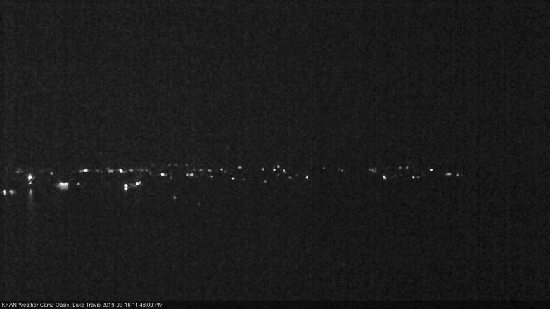 Lake Travis webcam, September 16, 2019 10:50 PM CT