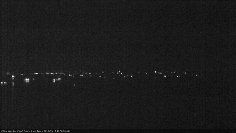 Lake Travis webcam, September 16, 2019 11:10 PM CT
