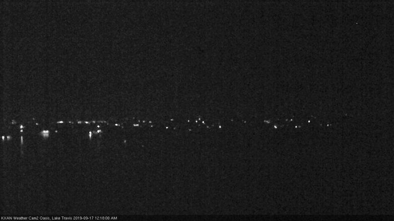 Lake Travis webcam, September 16, 2019 11:20 PM CT
