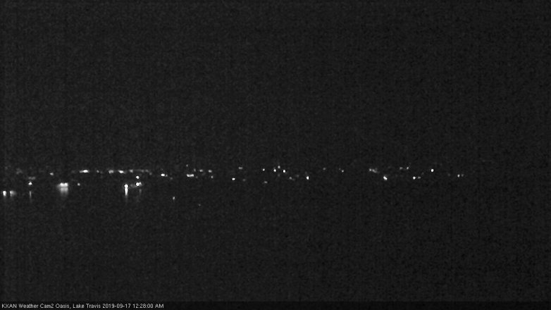 Lake Travis webcam, September 16, 2019 11:30 PM CT