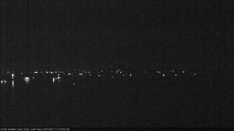 Lake Travis webcam, September 16, 2019 11:35 PM CT