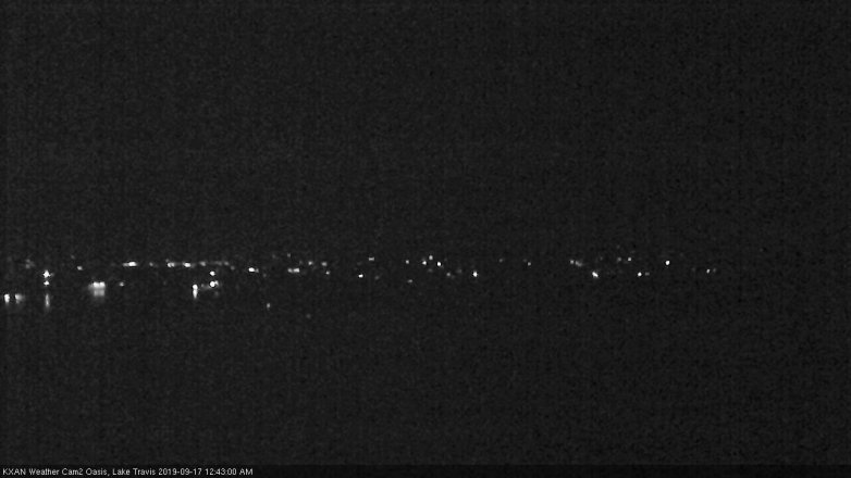 Lake Travis webcam, September 16, 2019 11:45 PM CT