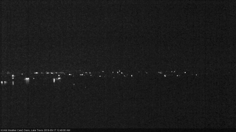 Lake Travis webcam, September 16, 2019 11:50 PM CT