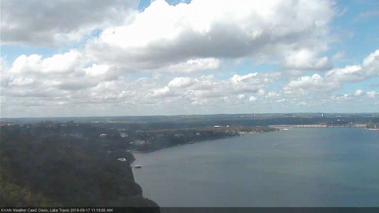 Lake Travis webcam, September 17, 2019 10:20 AM CT