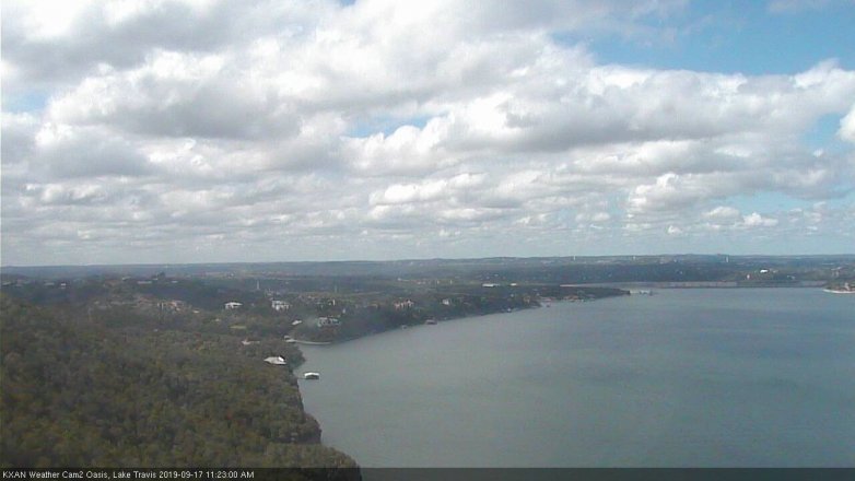 Lake Travis webcam, September 17, 2019 10:25 AM CT