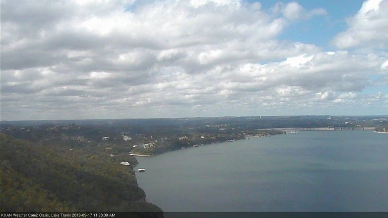 Lake Travis webcam, September 17, 2019 10:30 AM CT