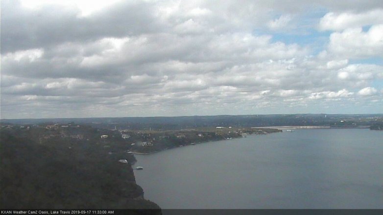 Lake Travis webcam, September 17, 2019 10:35 AM CT