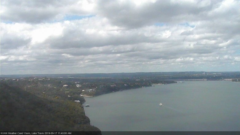 Lake Travis webcam, September 17, 2019 10:45 AM CT