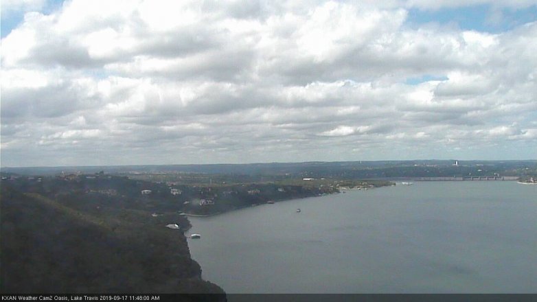 Lake Travis webcam, September 17, 2019 10:50 AM CT