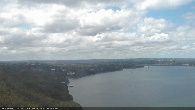 Lake Travis webcam, September 17, 2019 10:55 AM CT