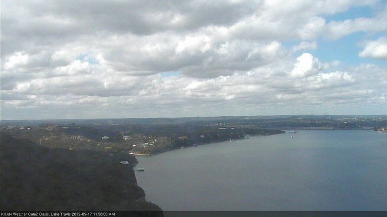 Lake Travis webcam, September 17, 2019 11:00 AM CT