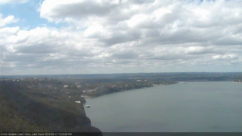 Lake Travis webcam, September 17, 2019 11:25 AM CT