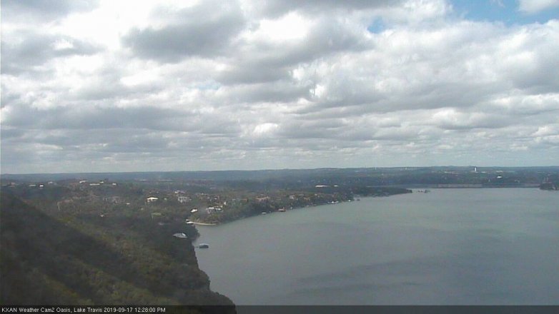 Lake Travis webcam, September 17, 2019 11:30 AM CT