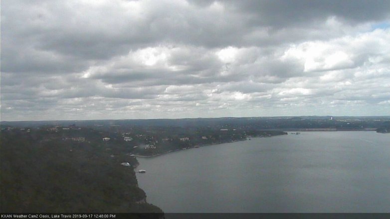 Lake Travis webcam, September 17, 2019 11:50 AM CT