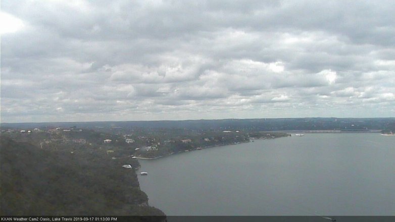 Lake Travis webcam, September 17, 2019 12:15 PM CT