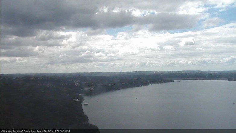 Lake Travis webcam, September 17, 2019 1:35 PM CT