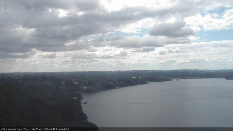 Lake Travis webcam, September 17, 2019 1:45 PM CT