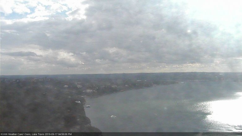Lake Travis webcam, September 17, 2019 4:00 PM CT