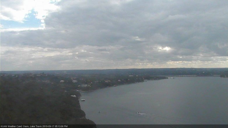 Lake Travis webcam, September 17, 2019 4:15 PM CT