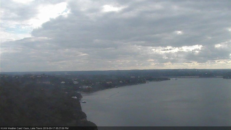 Lake Travis webcam, September 17, 2019 4:30 PM CT