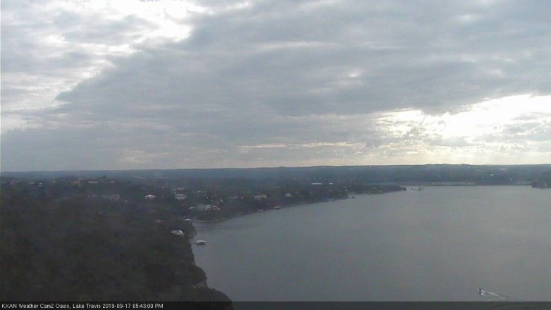 Lake Travis webcam, September 17, 2019 4:45 PM CT
