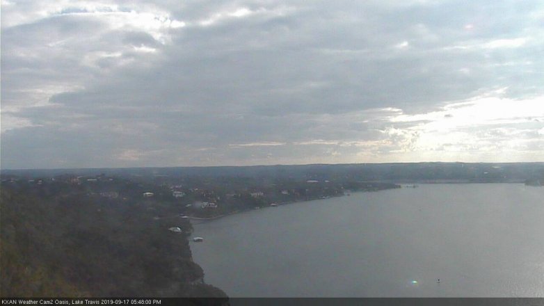 Lake Travis webcam, September 17, 2019 4:50 PM CT
