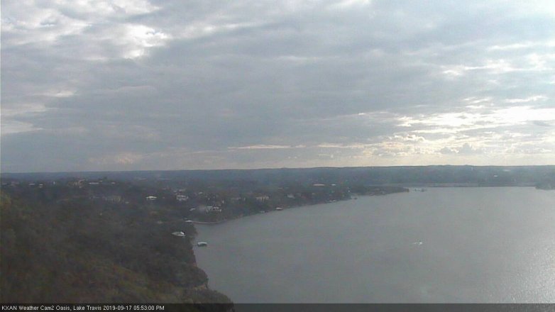 Lake Travis webcam, September 17, 2019 4:55 PM CT