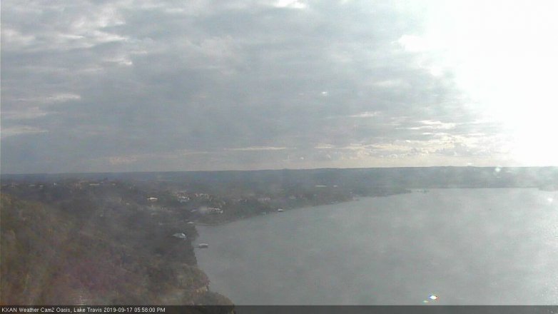 Lake Travis webcam, September 17, 2019 5:00 PM CT