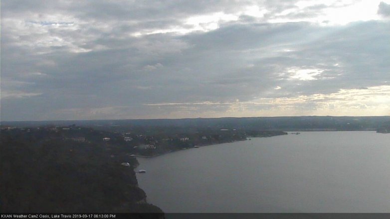 Lake Travis webcam, September 17, 2019 5:15 PM CT