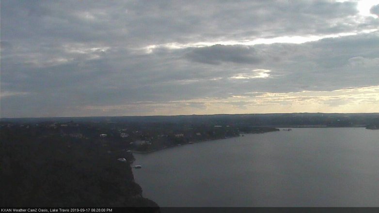 Lake Travis webcam, September 17, 2019 5:30 PM CT