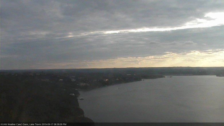 Lake Travis webcam, September 17, 2019 5:40 PM CT