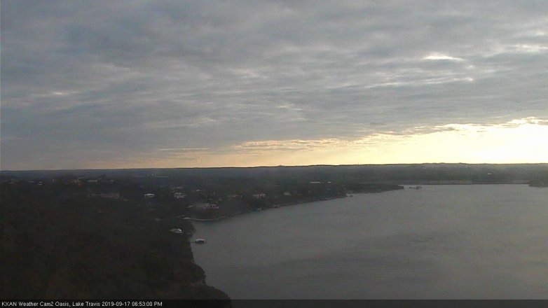 Lake Travis webcam, September 17, 2019 5:55 PM CT