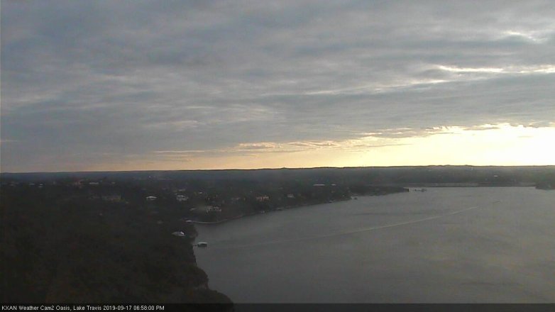 Lake Travis webcam, September 17, 2019 6:00 PM CT