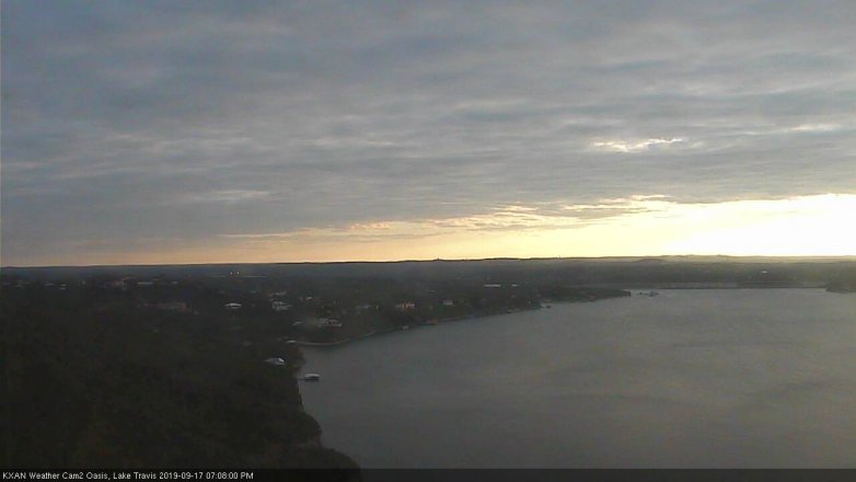 Lake Travis webcam, September 17, 2019 6:10 PM CT